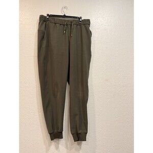 Lululemon Pants Womens Dark Olive On The Fly Jogger Wrinkle  No Size